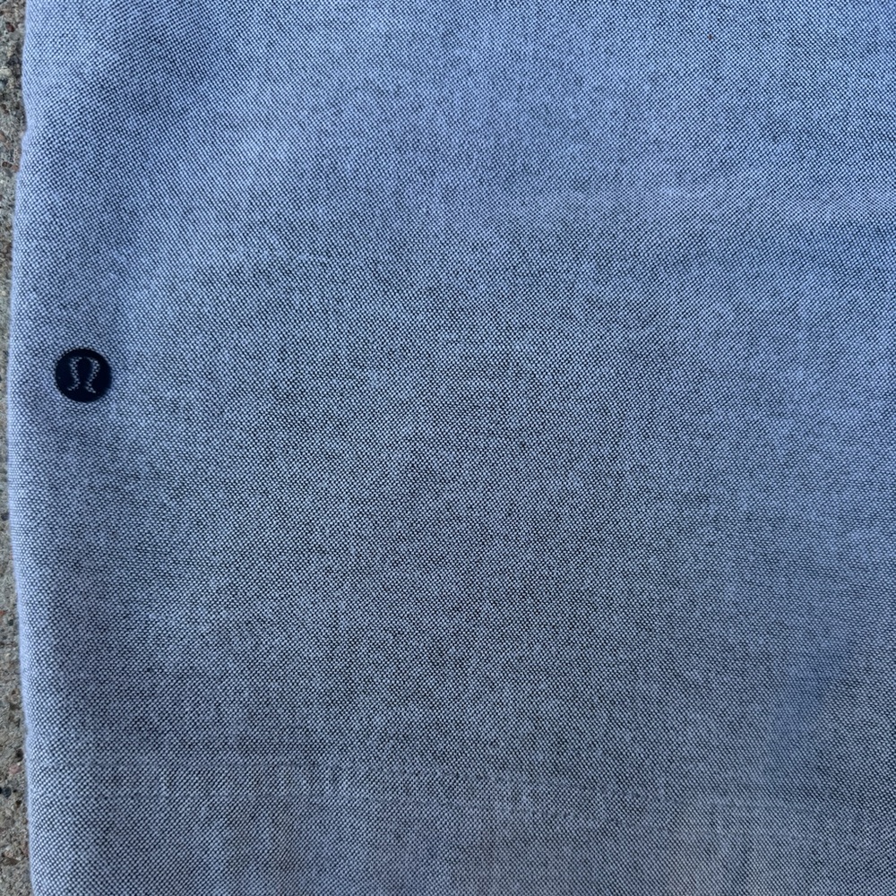 Lululemon Men’s 38 Commission Chino Shorts Qwick Oxford 11” GRAY Cotton Blend‎ - Picture 5 of 9